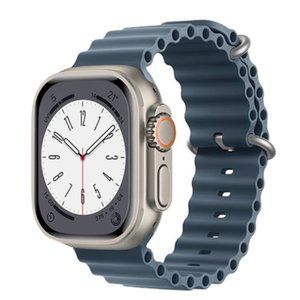 NEW BLUE Silicone Ocean Strap for Apple Watch